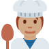 🧑🏽‍🍳 cook: medium skin tone display on Twitter